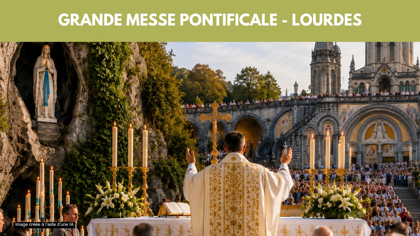 GRANDE MESSE PONTIFICALE LOURDES